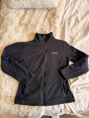 Columbia Women's Black Full-Zip Teddy Fleece Jacket